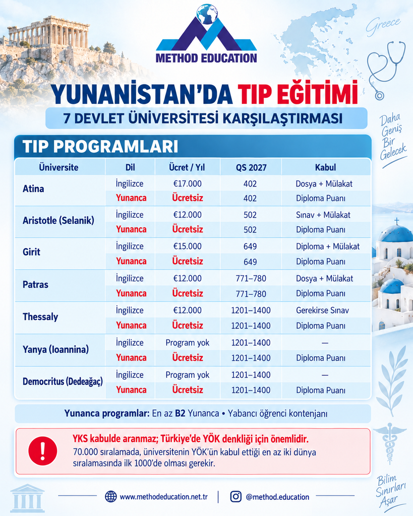 YUNANİSTAN'DA TIP İÇİN ÜNİVERSİTELERİN KARŞILAŞTIRILMASI 1 ChatGPT Image 6 Eyl 2026 22 17 12