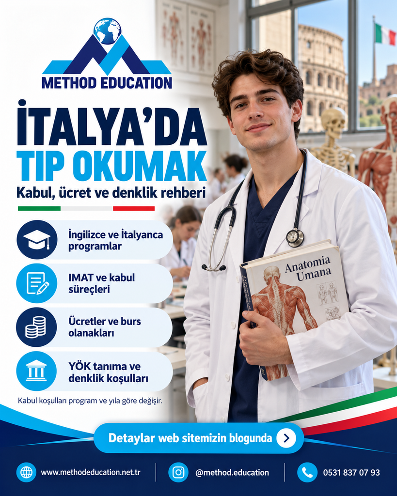 İtalya’da tıp okumak: kabul şartları, IMAT, öğrenim ücretleri, burs ve YÖK denklik rehberi